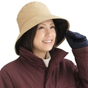 防水防寒リバーシブル帽子　暖暖暖